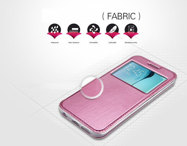 เคส S7 Edge เคสฝาพับหนัง โชว์เบอร์ สวยๆ ขอบยางนิ่ม